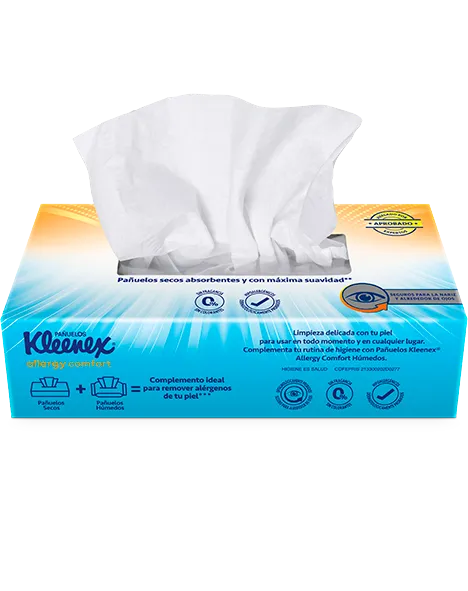 Pañuelos Húmedos Kleenex Allergy comodidad a síntomas de alergia